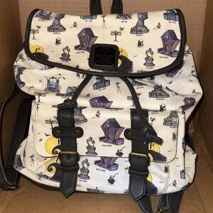 Nightmare Before Christmas house canvas mini Backpack